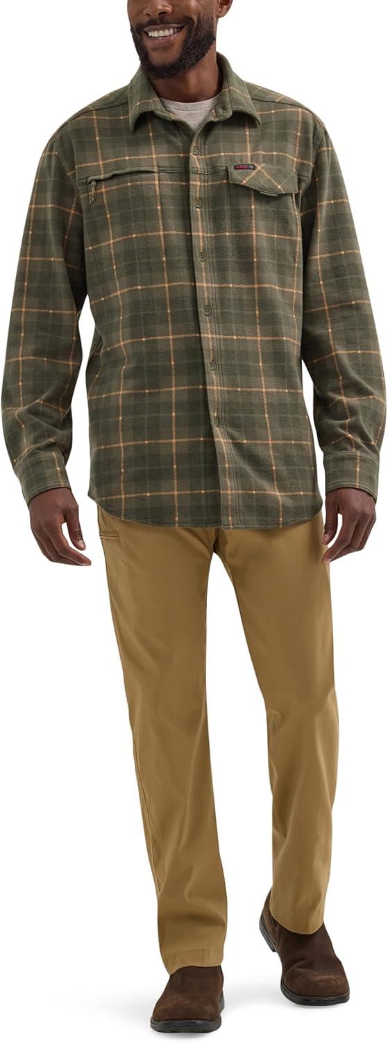 imageATG Mens Campsite ButtonDown Plaid ShirtForest