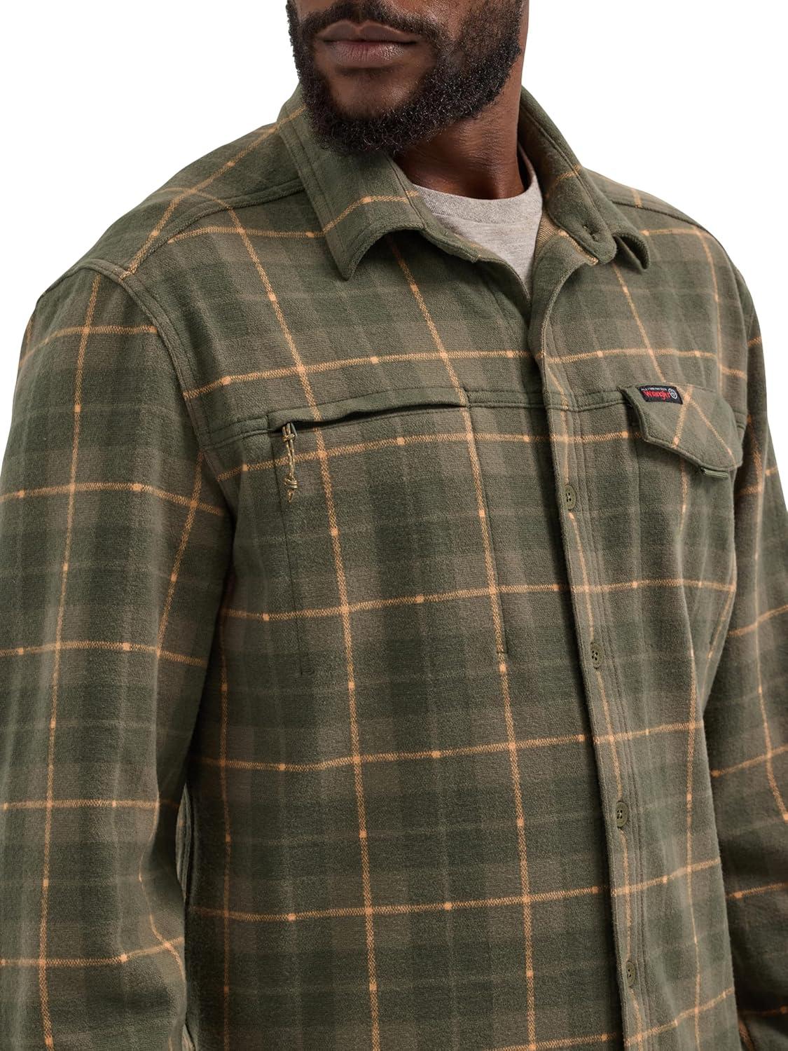 imageATG Mens Campsite ButtonDown Plaid ShirtForest