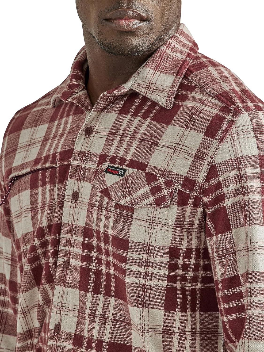 imageATG Mens Campsite ButtonDown Plaid ShirtMahogany