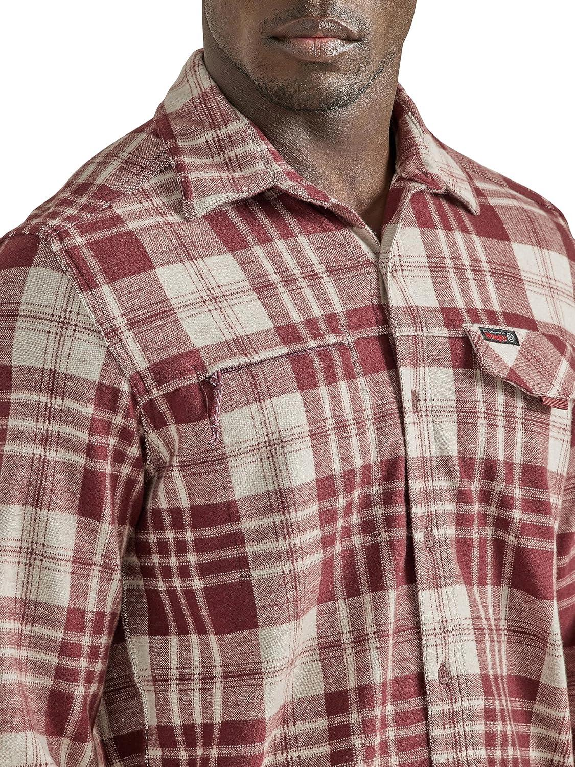 imageATG Mens Campsite ButtonDown Plaid ShirtMahogany