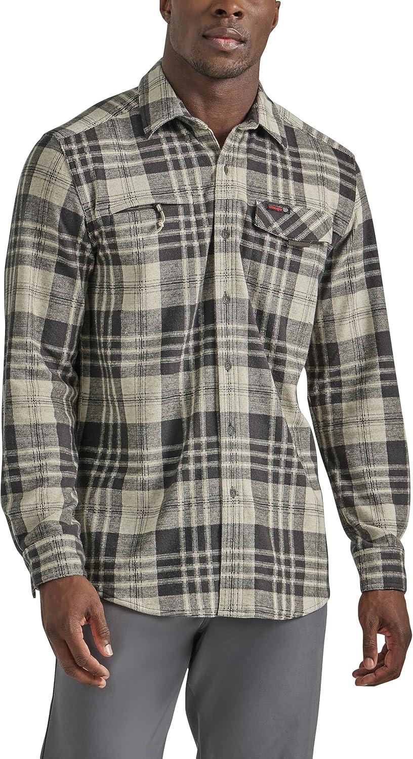 imageATG Mens Campsite ButtonDown Plaid ShirtWalnut