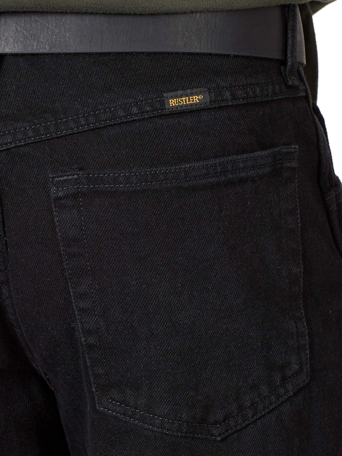 imageRustler Mens Classic Relaxed Fit JeanBlack