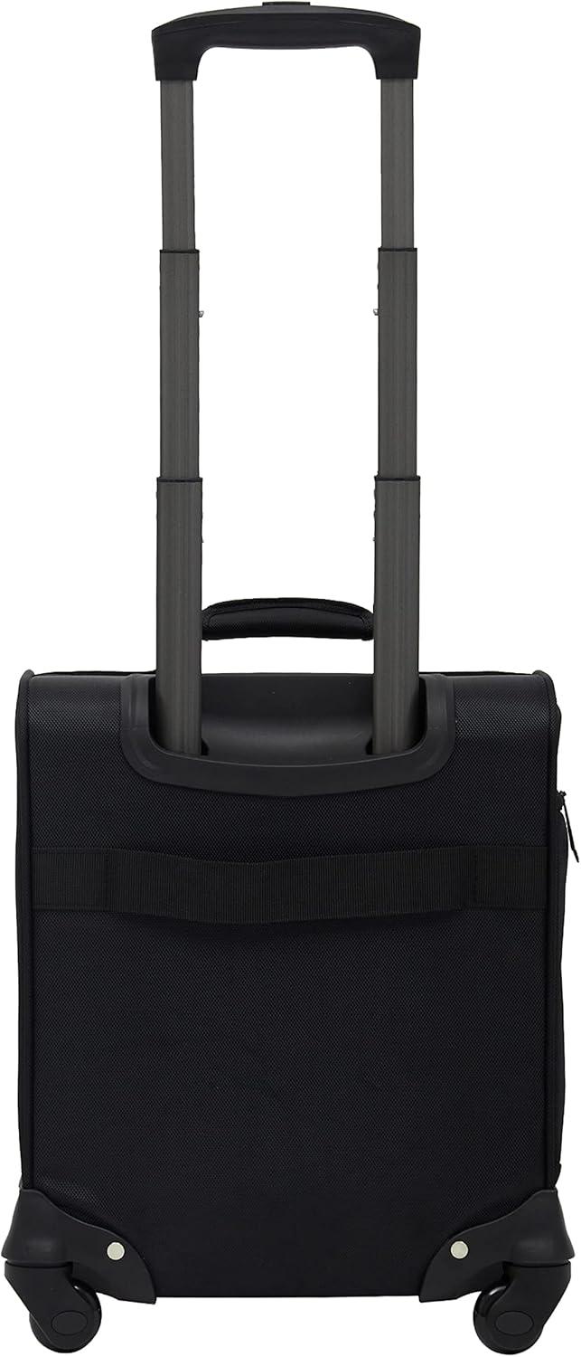 imageWrangler 17quot Underseat Spinner CarryOn Luggage MochaBlack