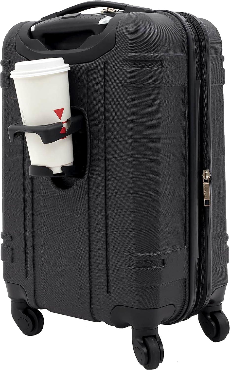 imageWrangler 20quot Astral Hardside CarryOn Luggage CedarBlack