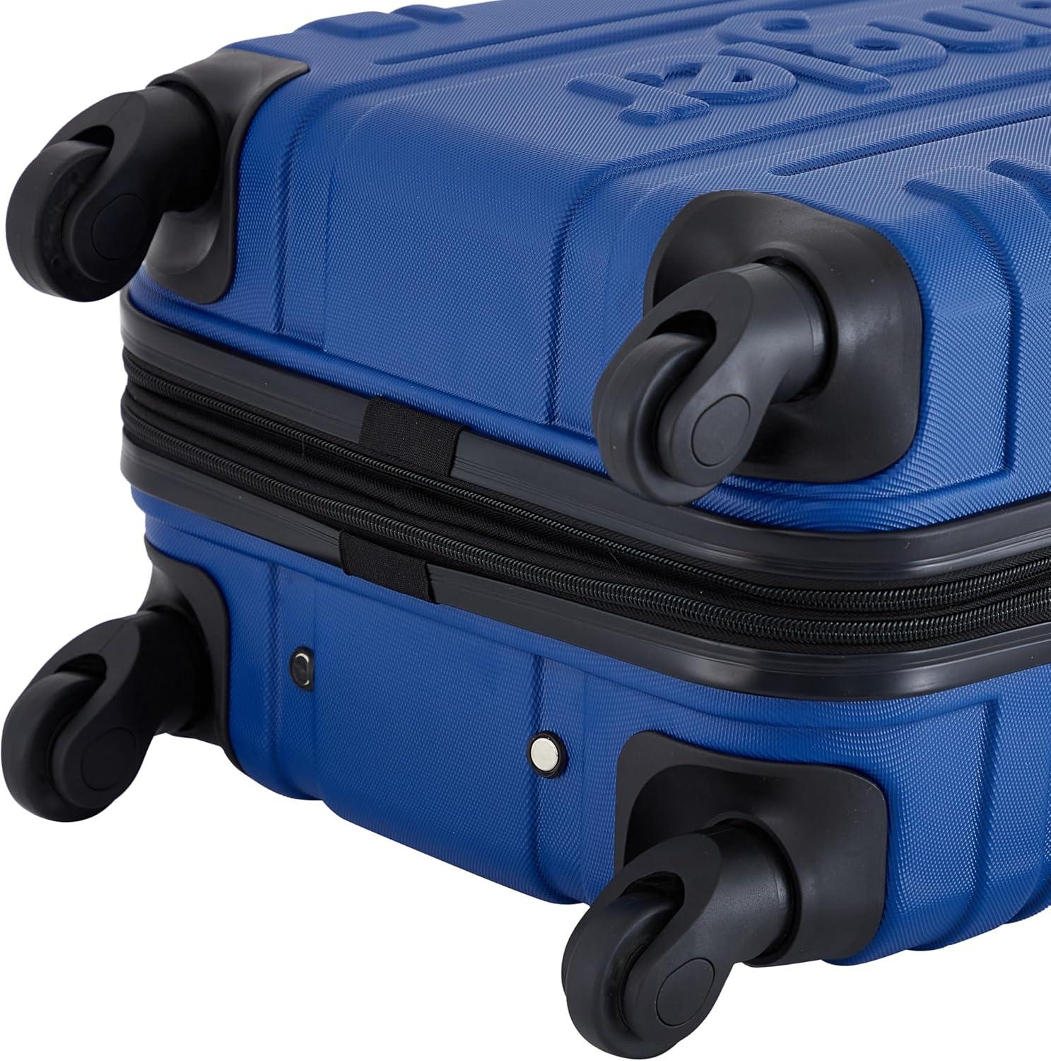 imageWrangler 20quot Astral Hardside CarryOn Luggage CedarClassic Blue