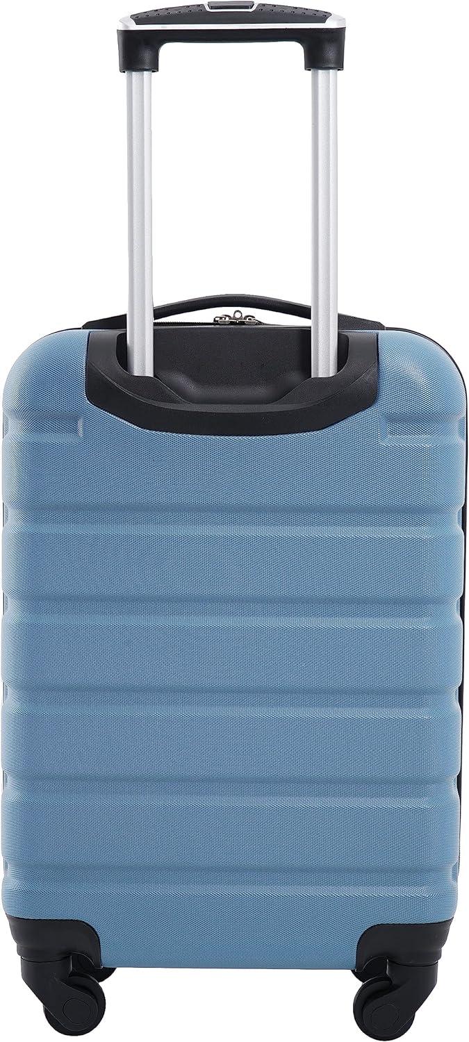 imageWrangler 20quot Spinner CarryOn Luggage Deep DepthBlue Heaven