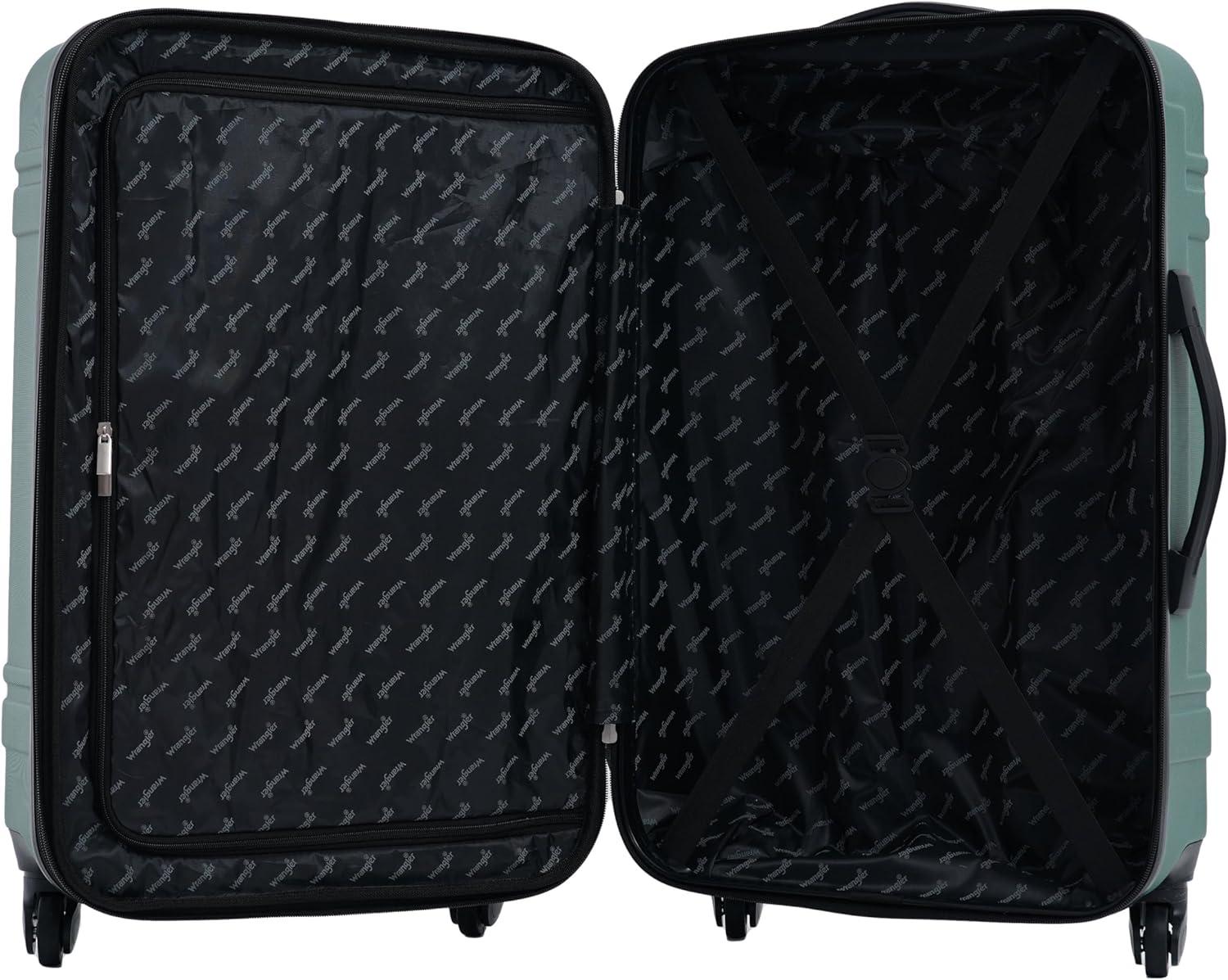 imageWrangler 3 Piece Astral Travel Luggage Set FogSage Brush