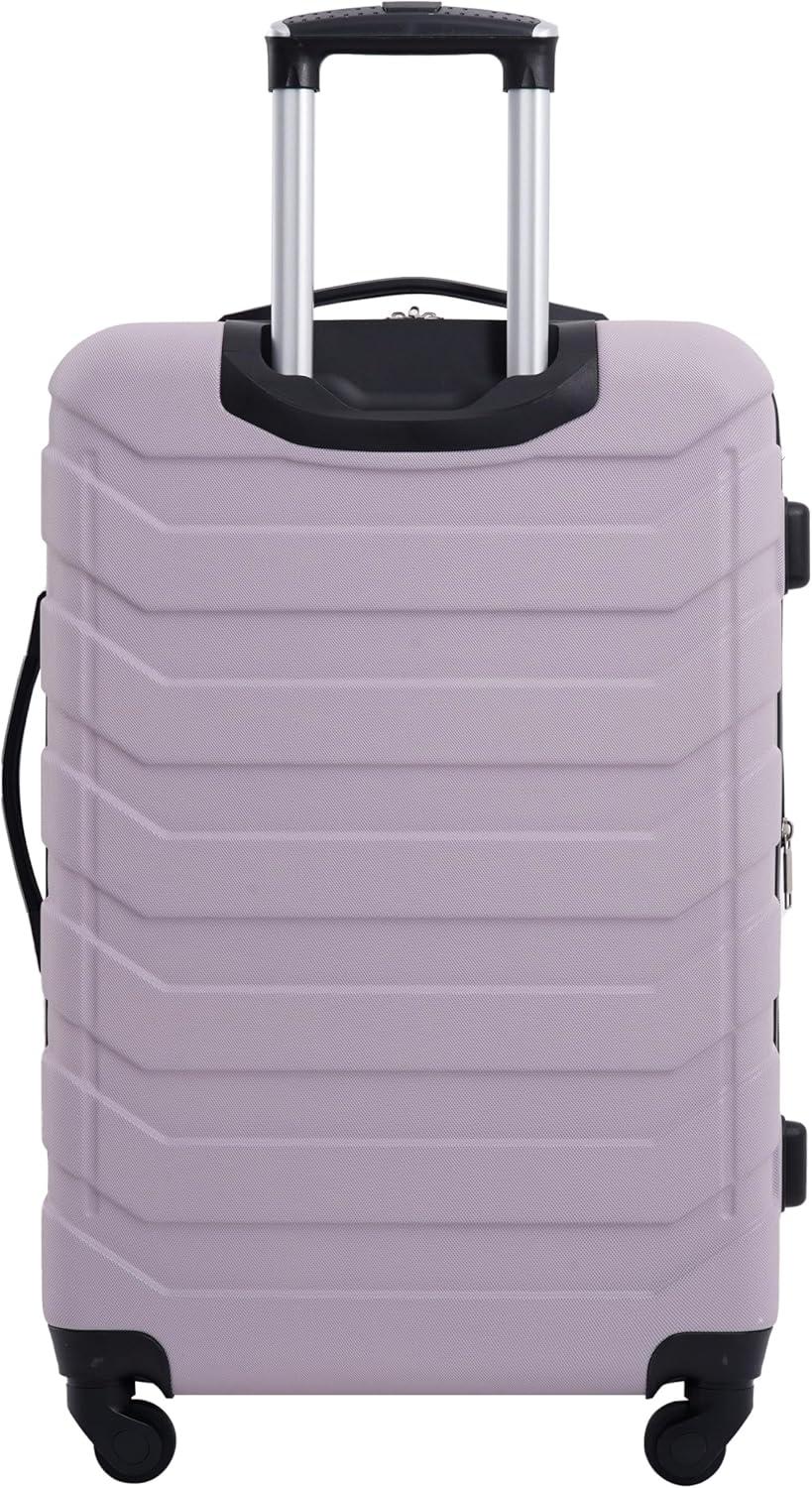 imageWrangler 4 Piece Miami Luggage and Packing Cubes Set Amber GoldBurnished Lilac