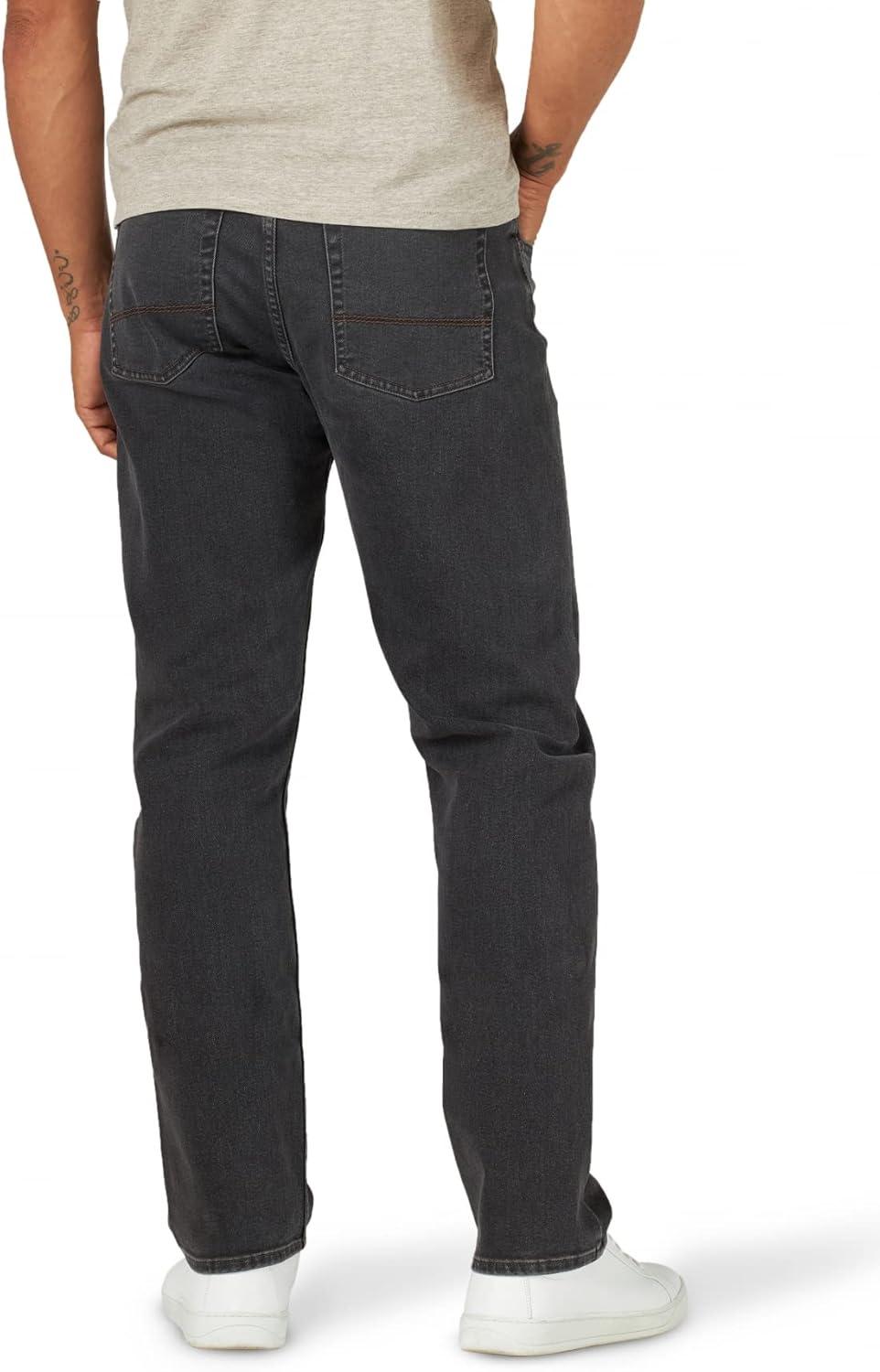 imageWrangler Authentics Mens Athletic Fit Stretch JeanBlack Charcoal