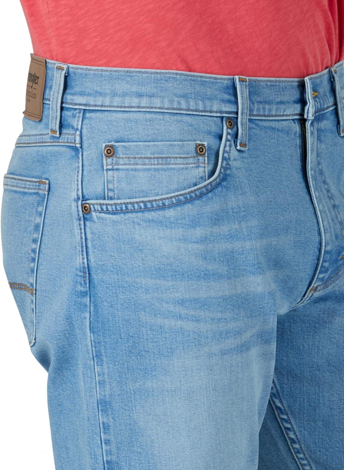 imageWrangler Authentics Mens Athletic Fit Stretch JeanDeacon