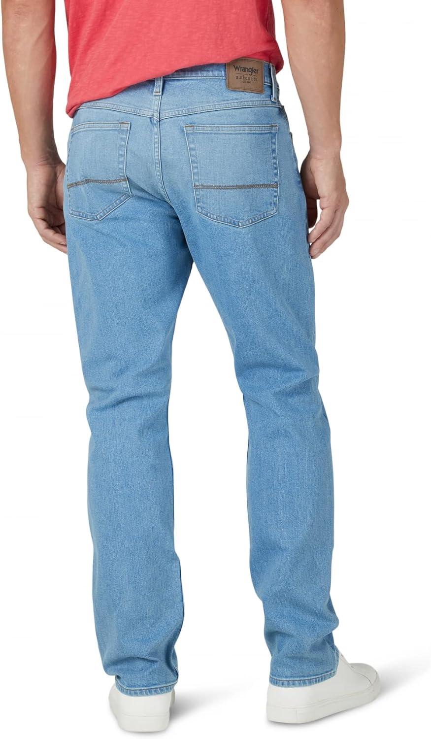 imageWrangler Authentics Mens Athletic Fit Stretch JeanDeacon