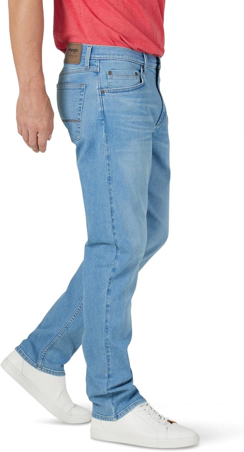 imageWrangler Authentics Mens Athletic Fit Stretch JeanDeacon