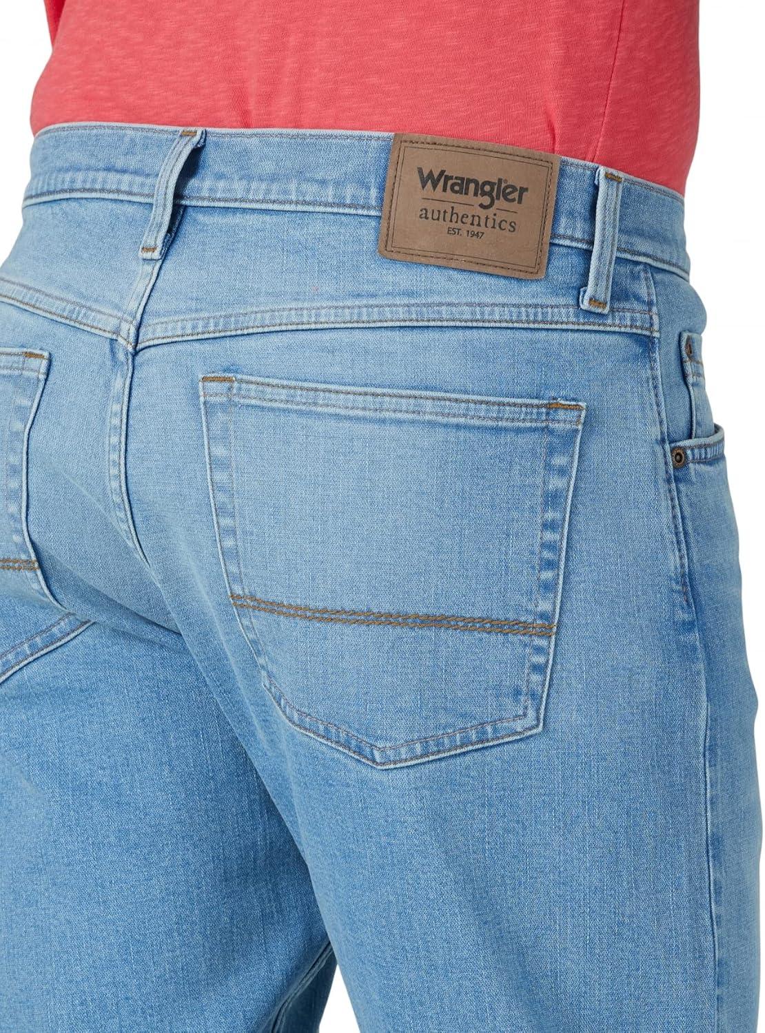 imageWrangler Authentics Mens Athletic Fit Stretch JeanDeacon