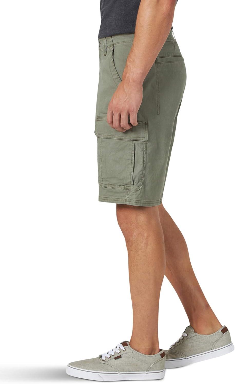 imageWrangler Authentics Mens Classic Cargo Stretch ShortDusty Olive