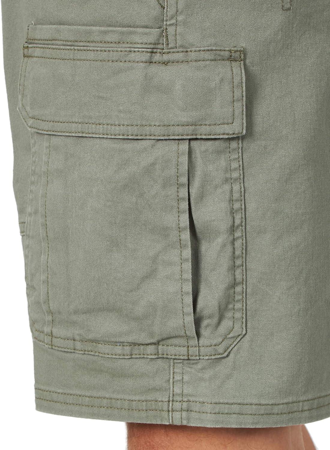 imageWrangler Authentics Mens Classic Cargo Stretch ShortDusty Olive
