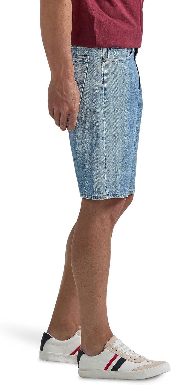 imageWrangler Authentics Mens Classic Relaxed Fit Five Pocket Jean ShortLight Stonewash