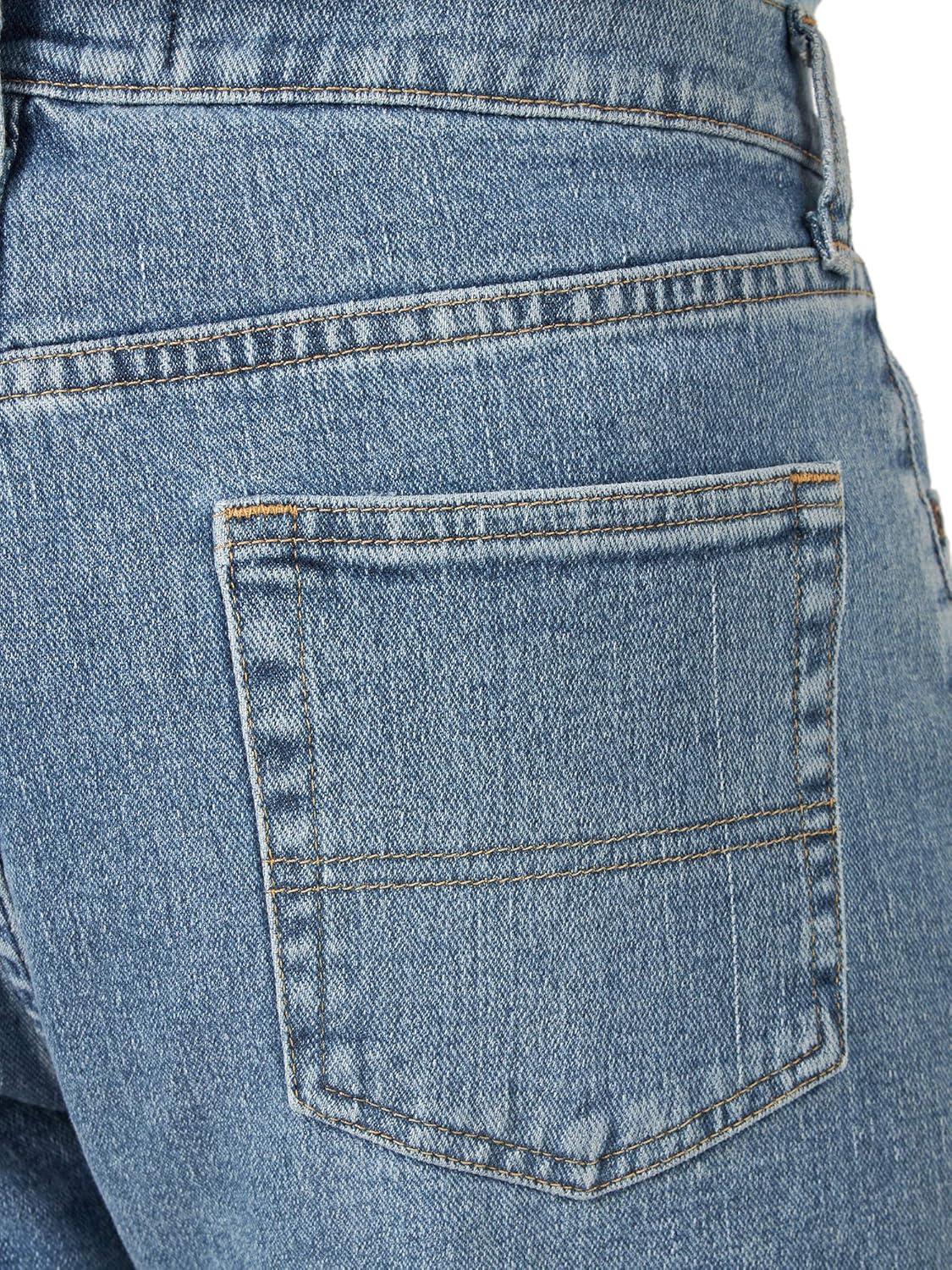 imageWrangler Authentics Mens Classic Relaxed Fit Five Pocket Jean ShortLight Wash Flex