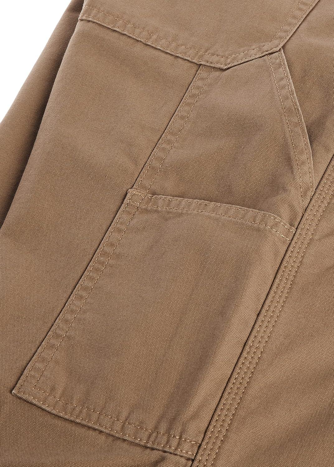 imageWrangler Authentics Mens Fleece Lined Carpenter PantAutumn Khaki