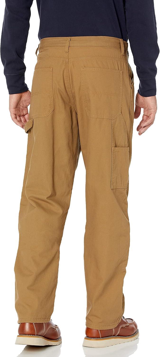 imageWrangler Authentics Mens Fleece Lined Carpenter PantAutumn Khaki