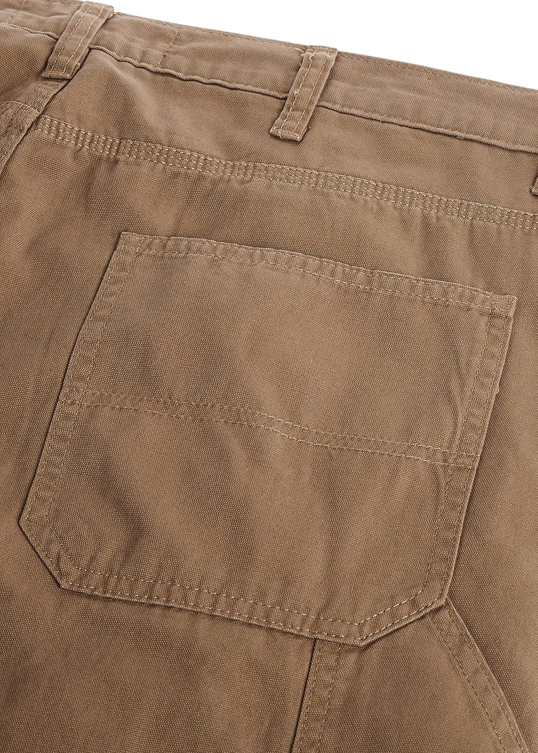 imageWrangler Authentics Mens Fleece Lined Carpenter PantAutumn Khaki