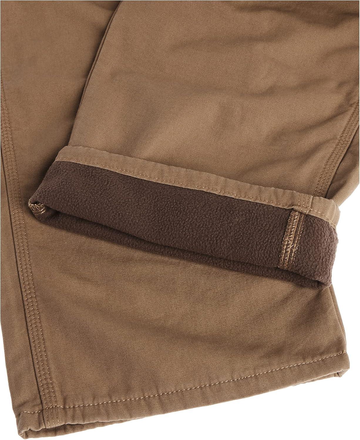 imageWrangler Authentics Mens Fleece Lined Carpenter PantAutumn Khaki