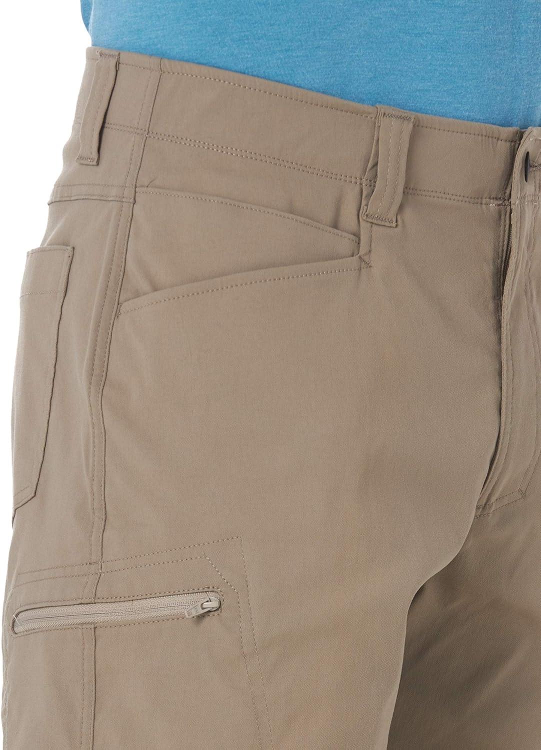 imageWrangler Authentics Mens Performance Comfort Flex Cargo ShortFallen Rock