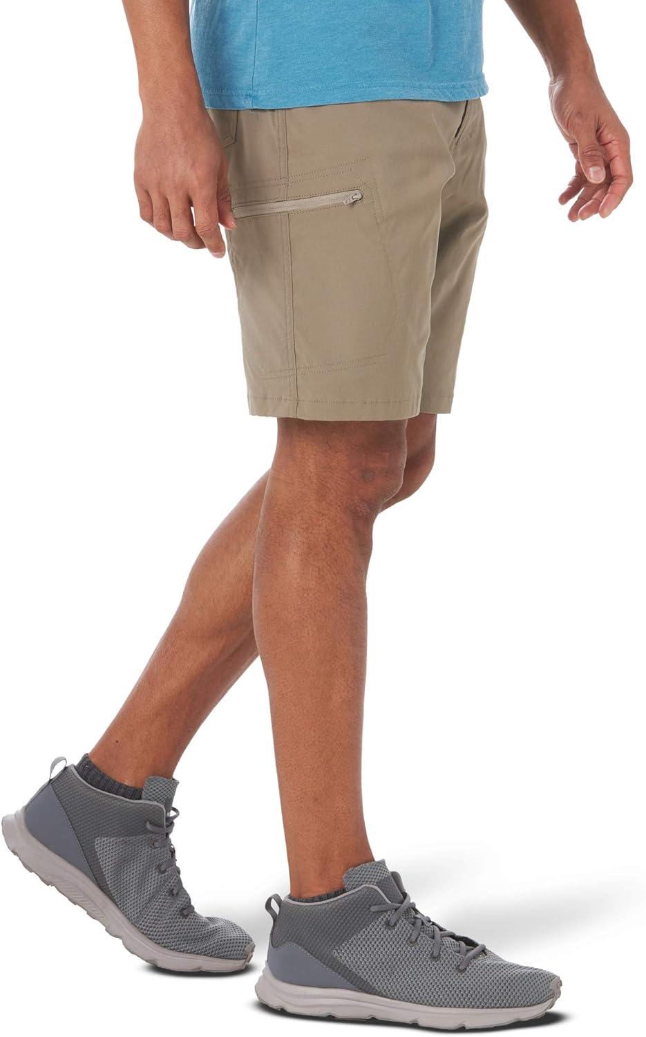 imageWrangler Authentics Mens Performance Comfort Flex Cargo ShortFallen Rock