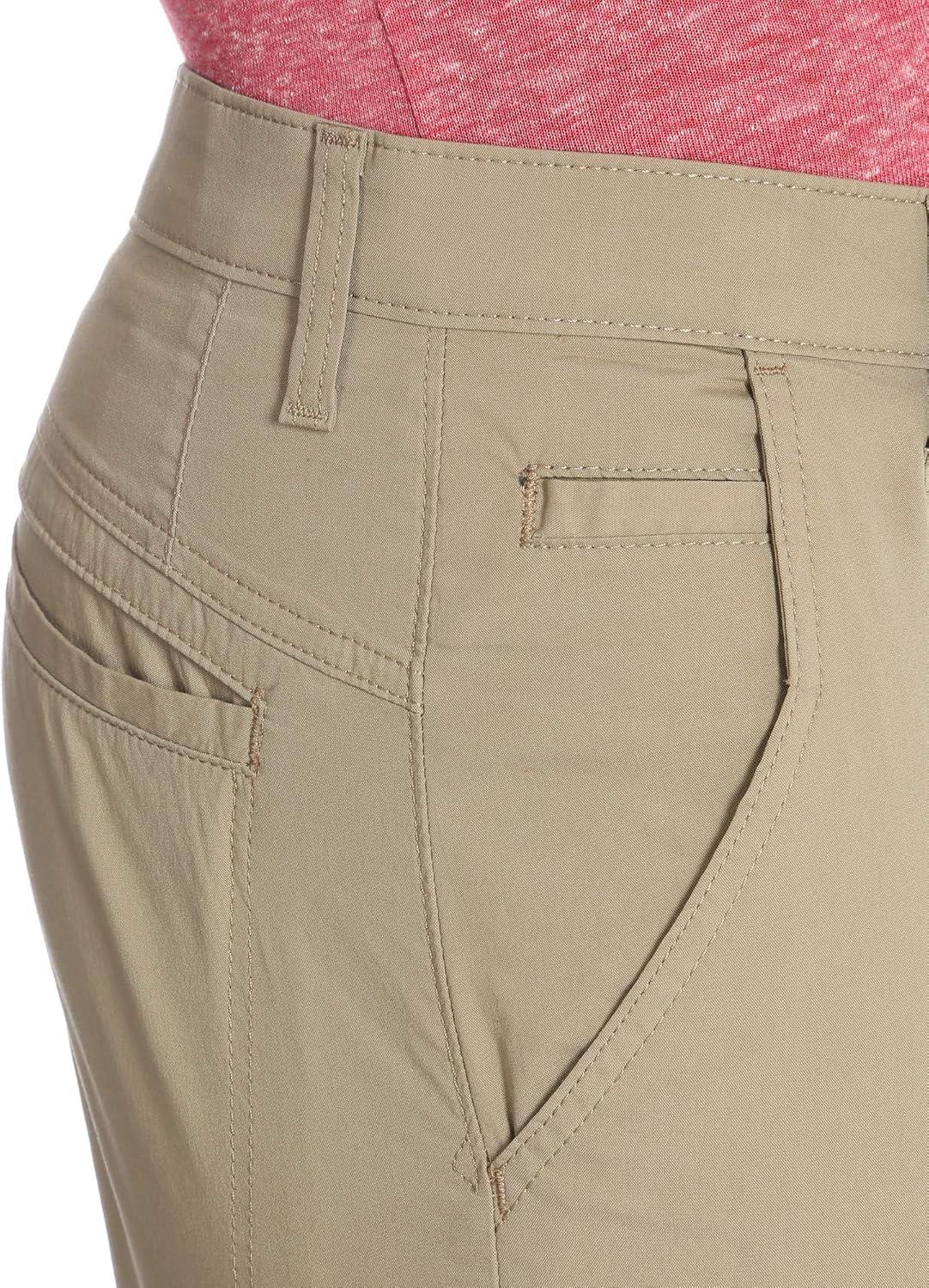 imageWrangler Authentics Mens Performance Comfort Flex Flat Front ShortDark Khaki