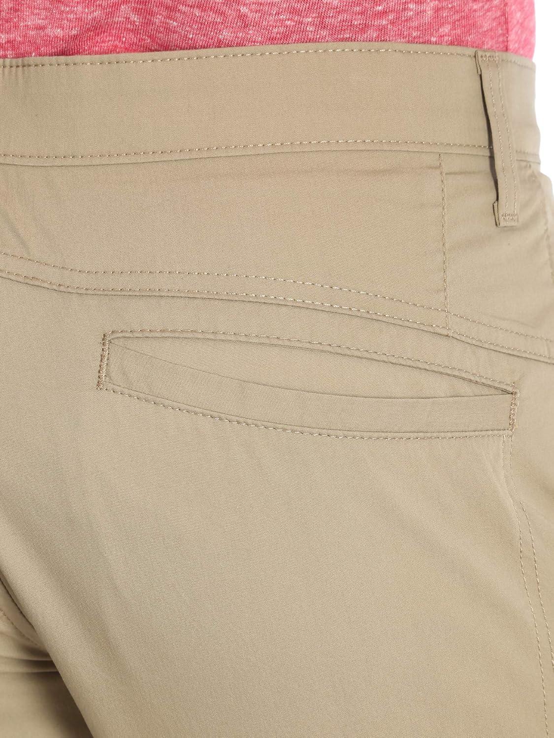 imageWrangler Authentics Mens Performance Comfort Flex Flat Front ShortDark Khaki