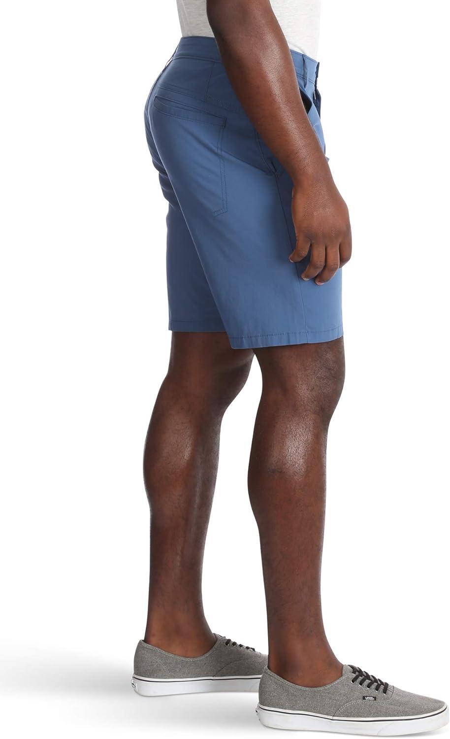 imageWrangler Authentics Mens Performance Comfort Flex Flat Front ShortGalaxy Blue