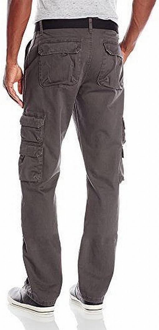 imageWrangler Authentics Mens Premium Relaxed Fit Straight Leg Cargo PantAnthracite Twill