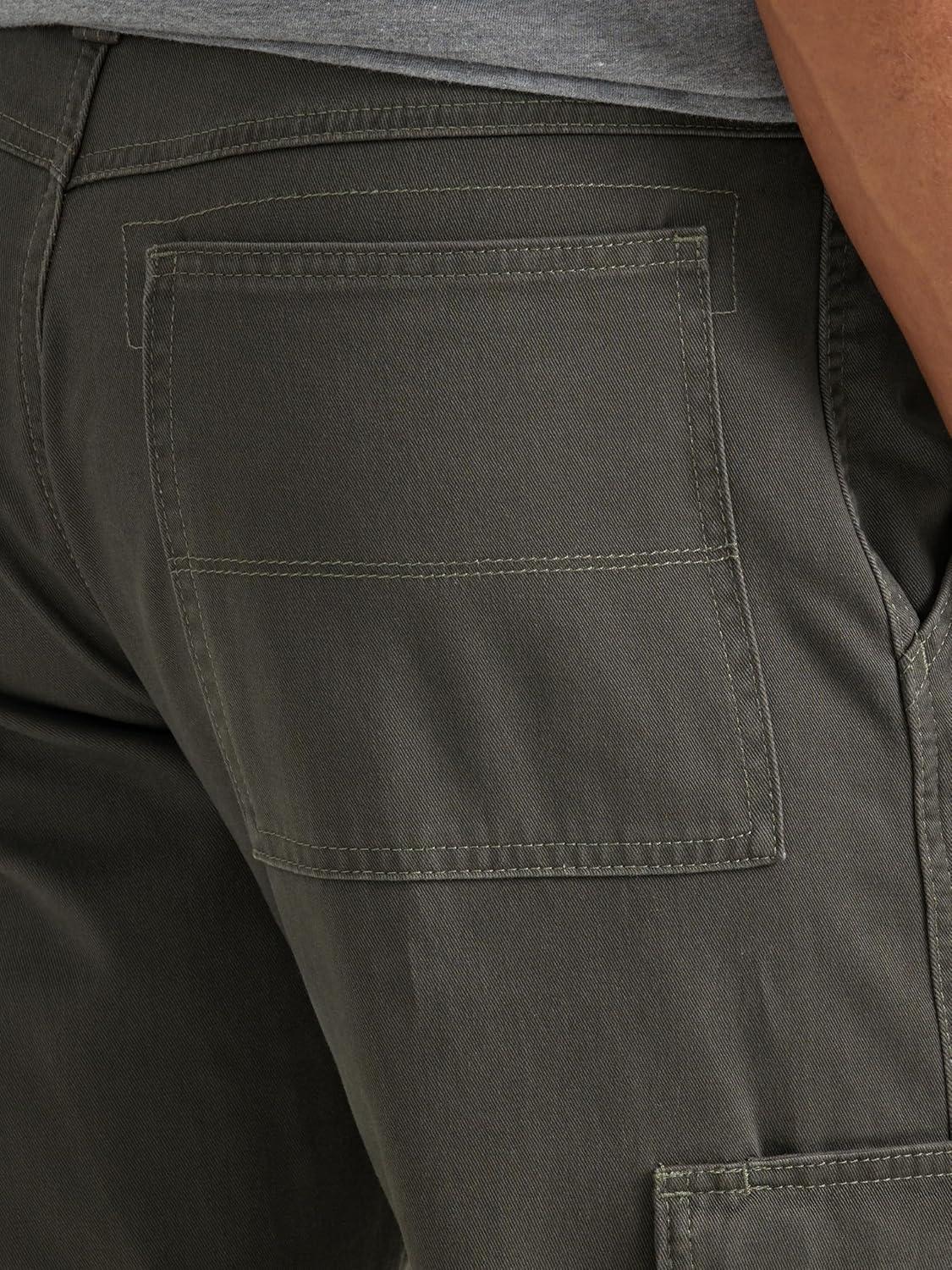 imageWrangler Authentics Mens Twill Relaxed Fit Cargo Pant LoganOlive Drab