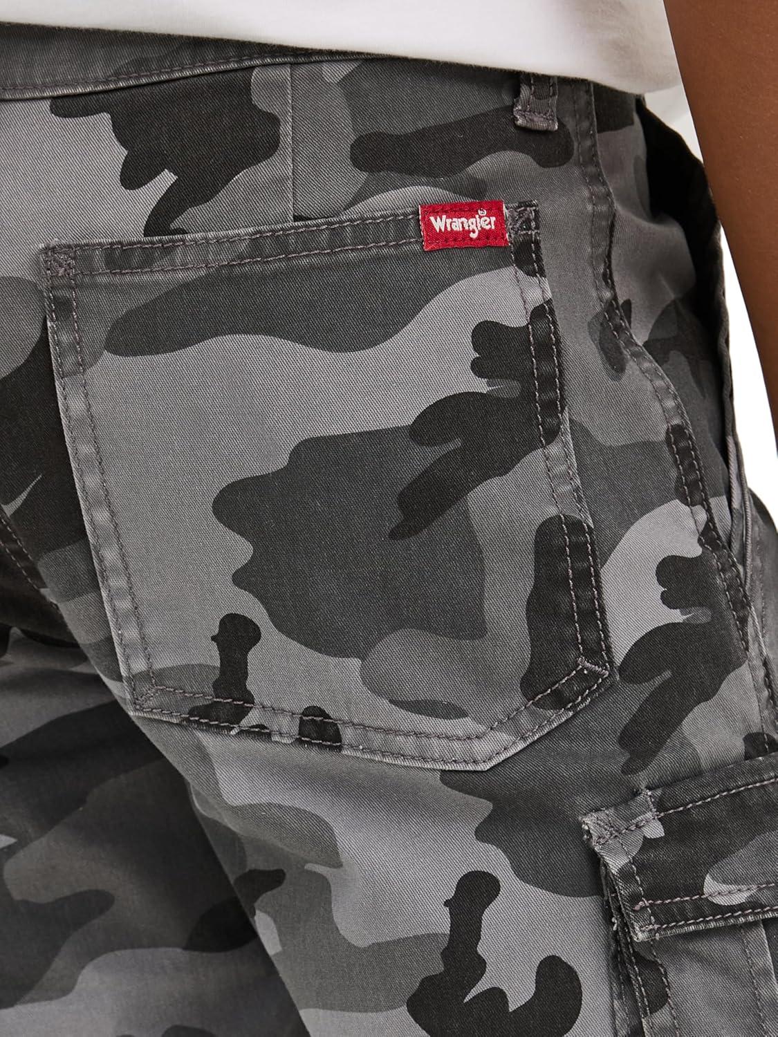 imageWrangler Boys Charge Cargo ShortJungle Anthrcite Camo