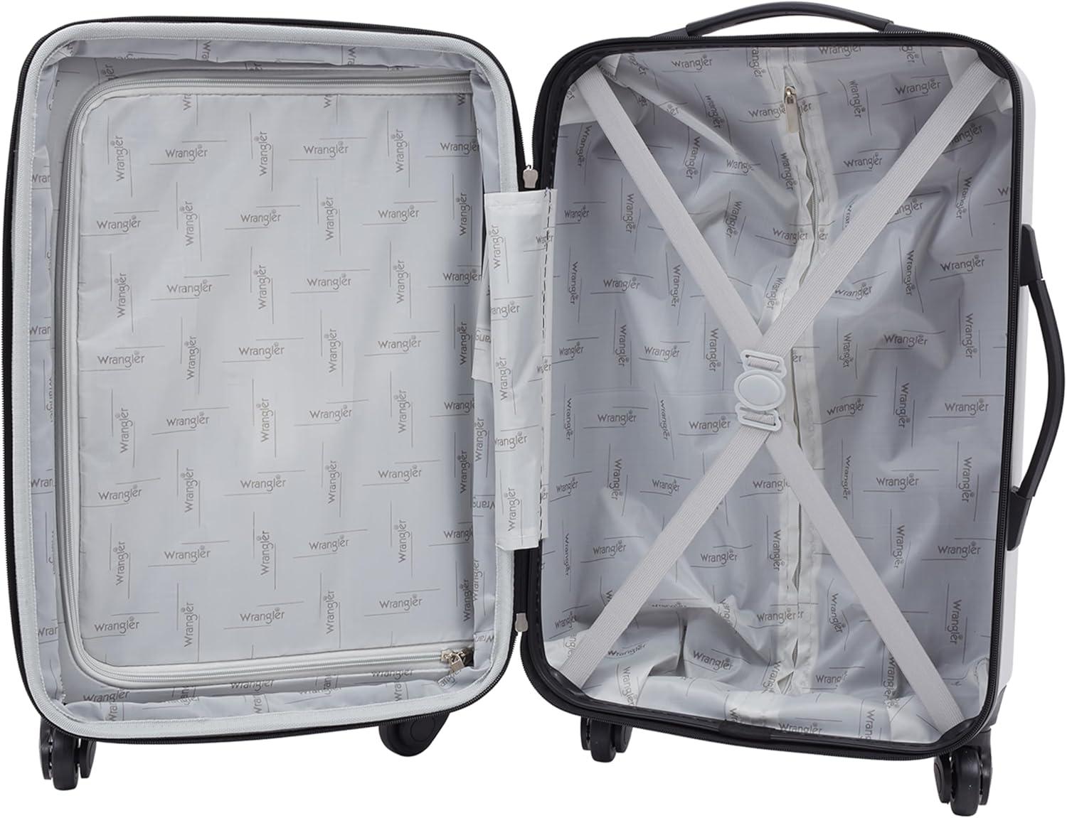 imageWrangler CarryOn Luggage Set BeigeGrey