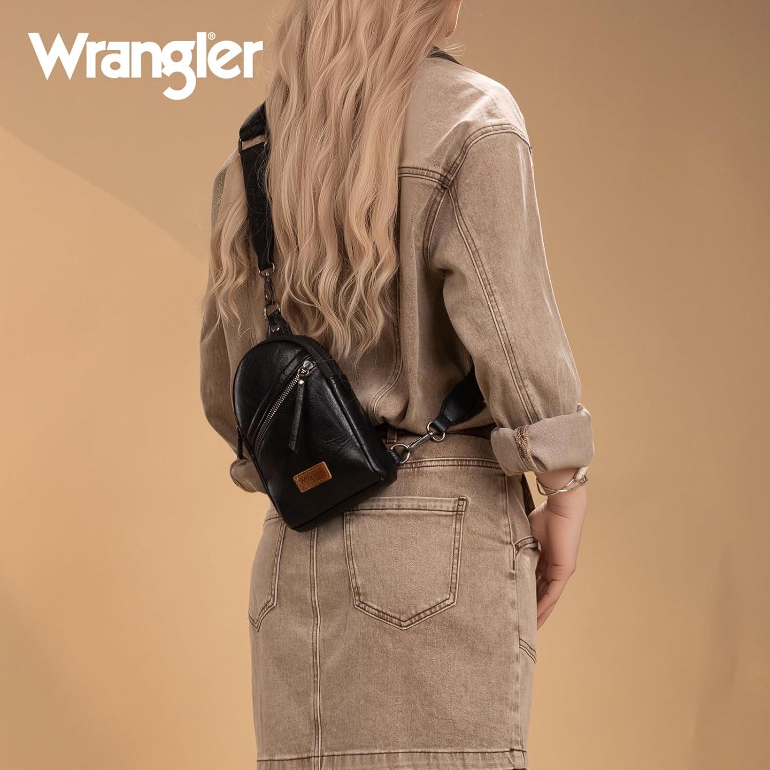 imageWrangler Crossbody Sling Bag for Women Fanny Packs Chest Bags for TravelUrbanblack