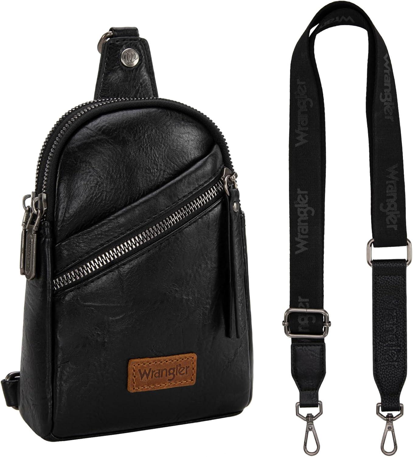 imageWrangler Crossbody Sling Bag for Women Fanny Packs Chest Bags for TravelUrbanblack