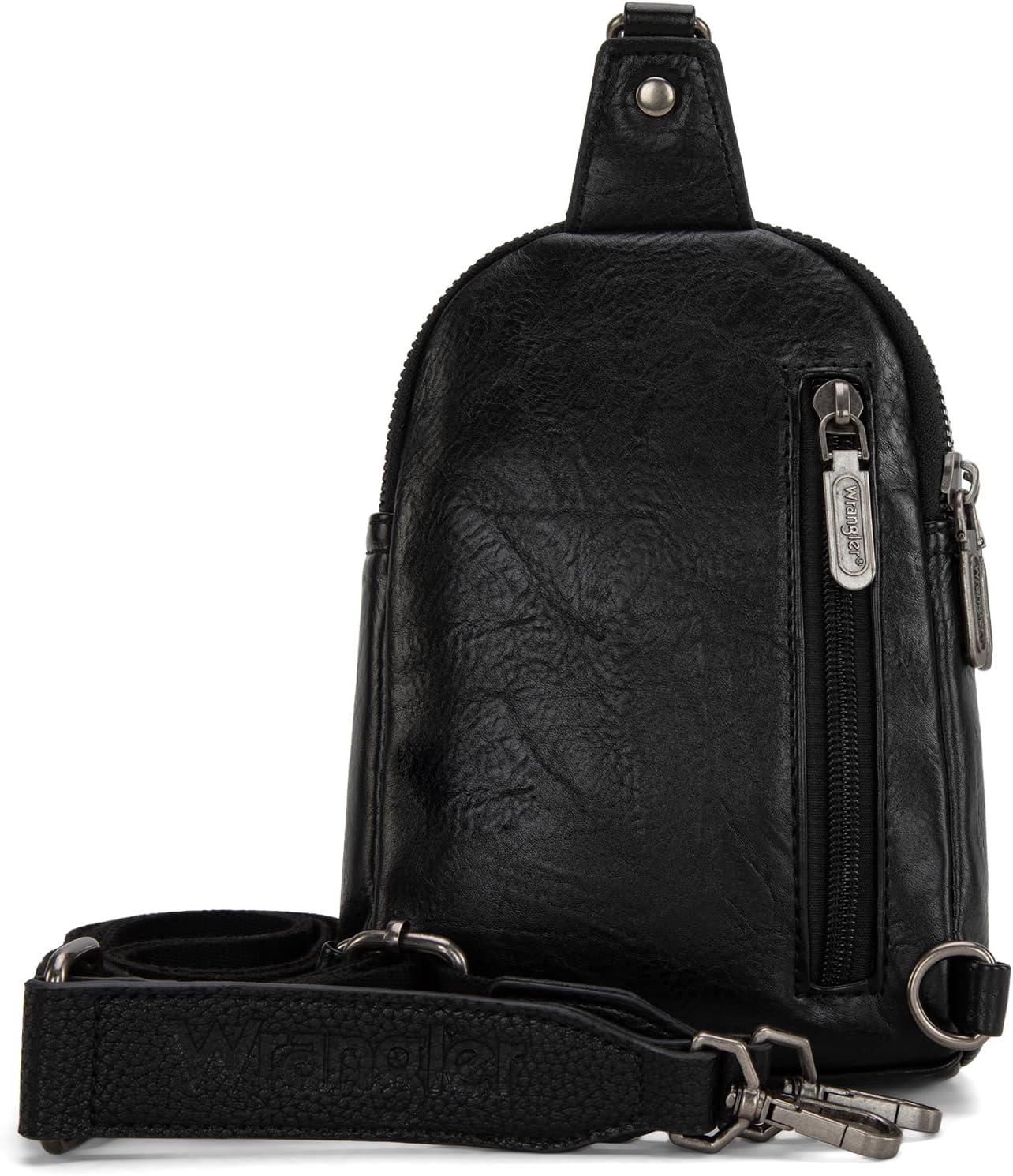 imageWrangler Crossbody Sling Bag for Women Fanny Packs Chest Bags for TravelUrbanblack