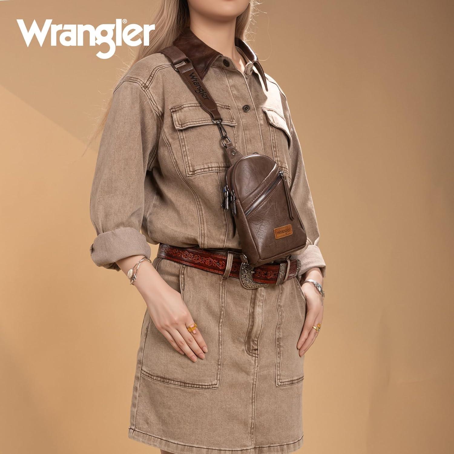 imageWrangler Crossbody Sling Bag for Women Fanny Packs Chest Bags for TravelUrbancamel