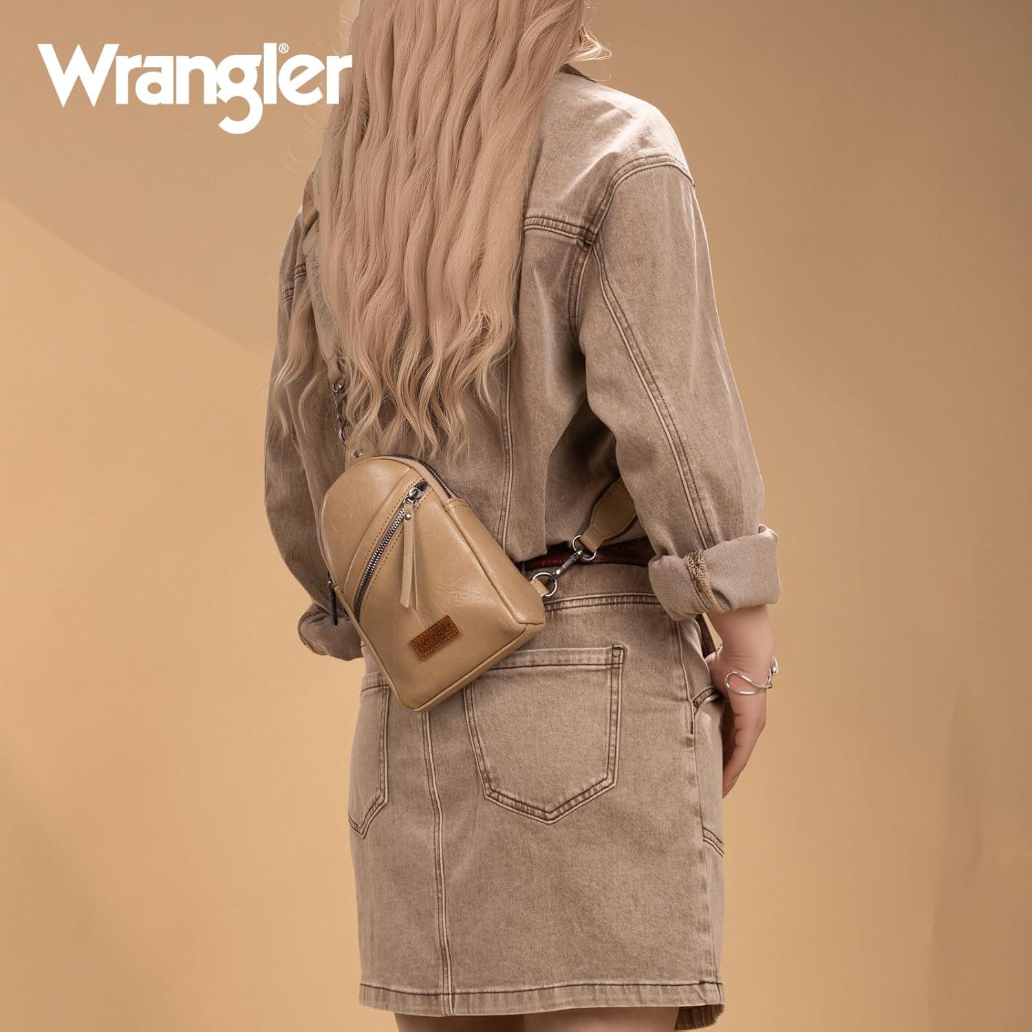 imageWrangler Crossbody Sling Bag for Women Fanny Packs Chest Bags for TravelUrbankhaki