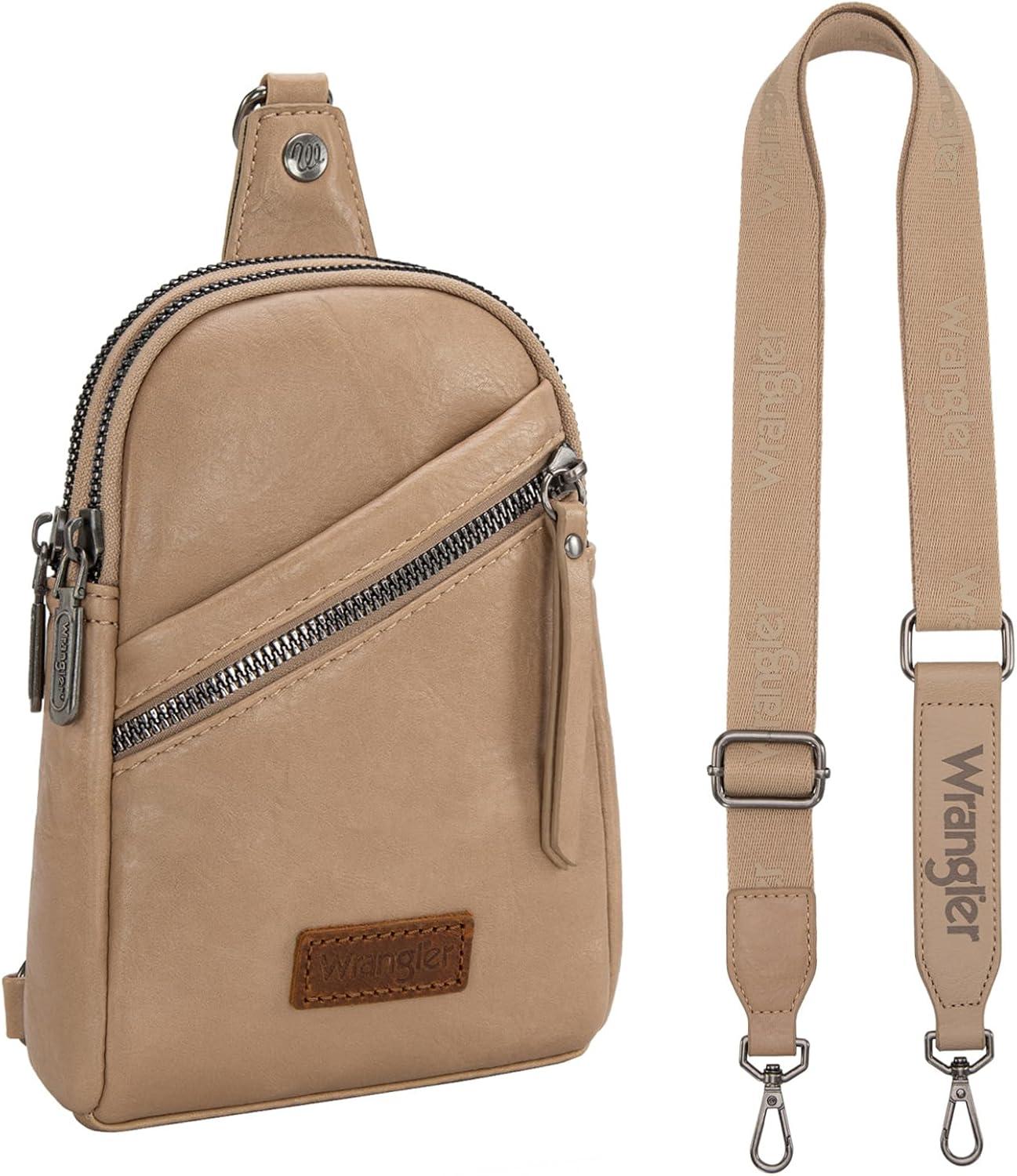 imageWrangler Crossbody Sling Bag for Women Fanny Packs Chest Bags for TravelUrbankhaki