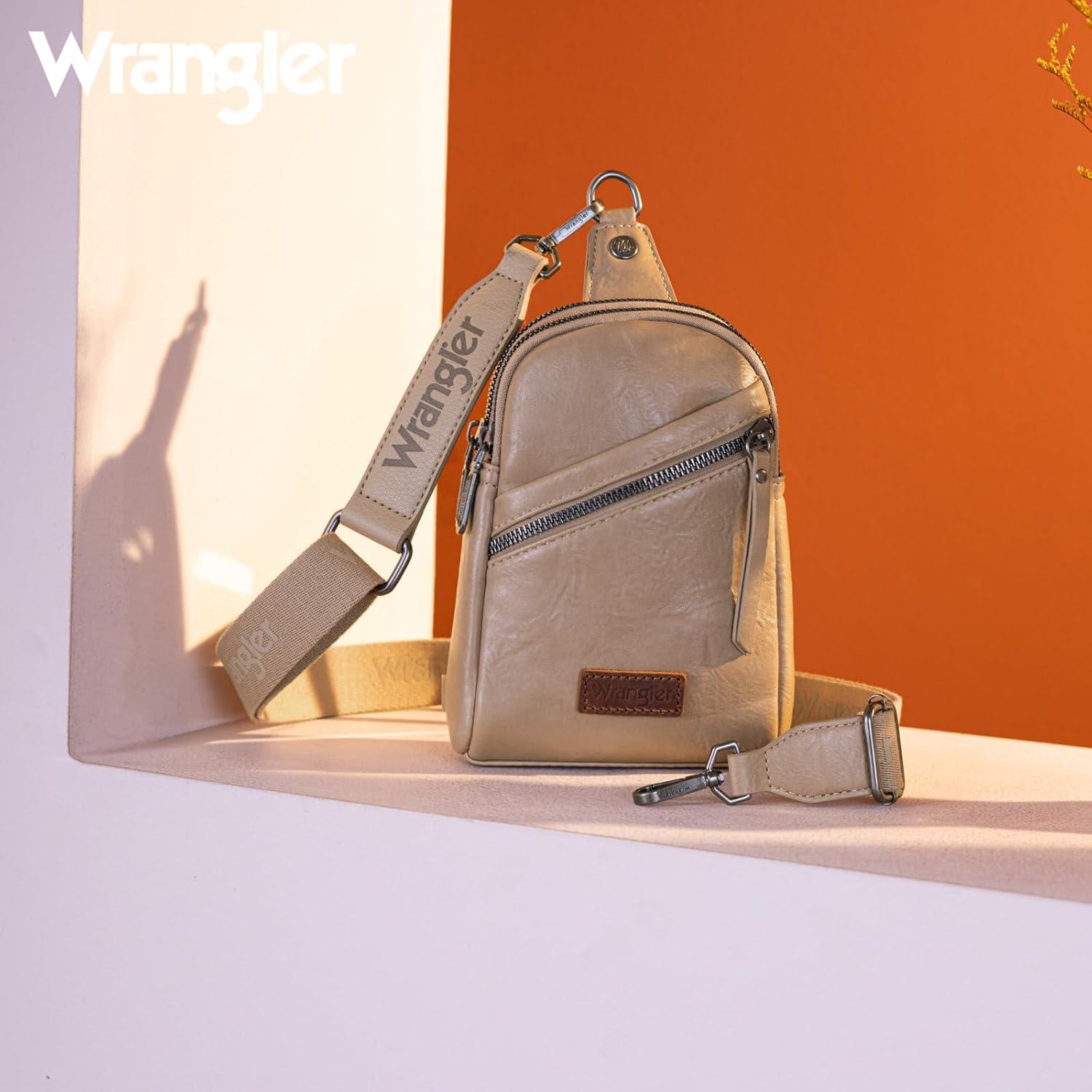 imageWrangler Crossbody Sling Bag for Women Fanny Packs Chest Bags for TravelUrbankhaki