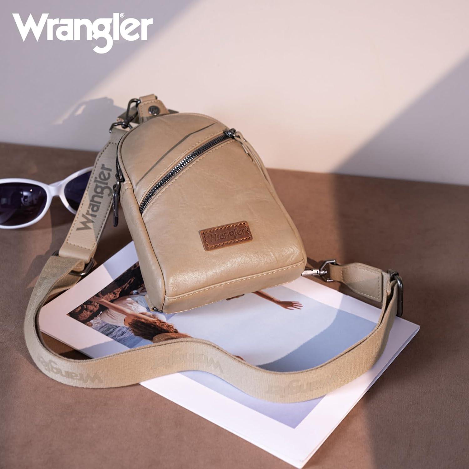 imageWrangler Crossbody Sling Bag for Women Fanny Packs Chest Bags for TravelUrbankhaki