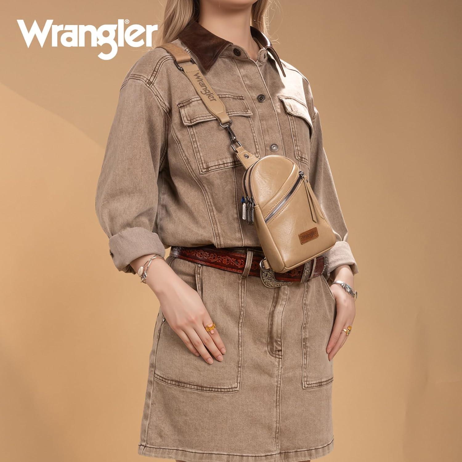 imageWrangler Crossbody Sling Bag for Women Fanny Packs Chest Bags for TravelUrbankhaki