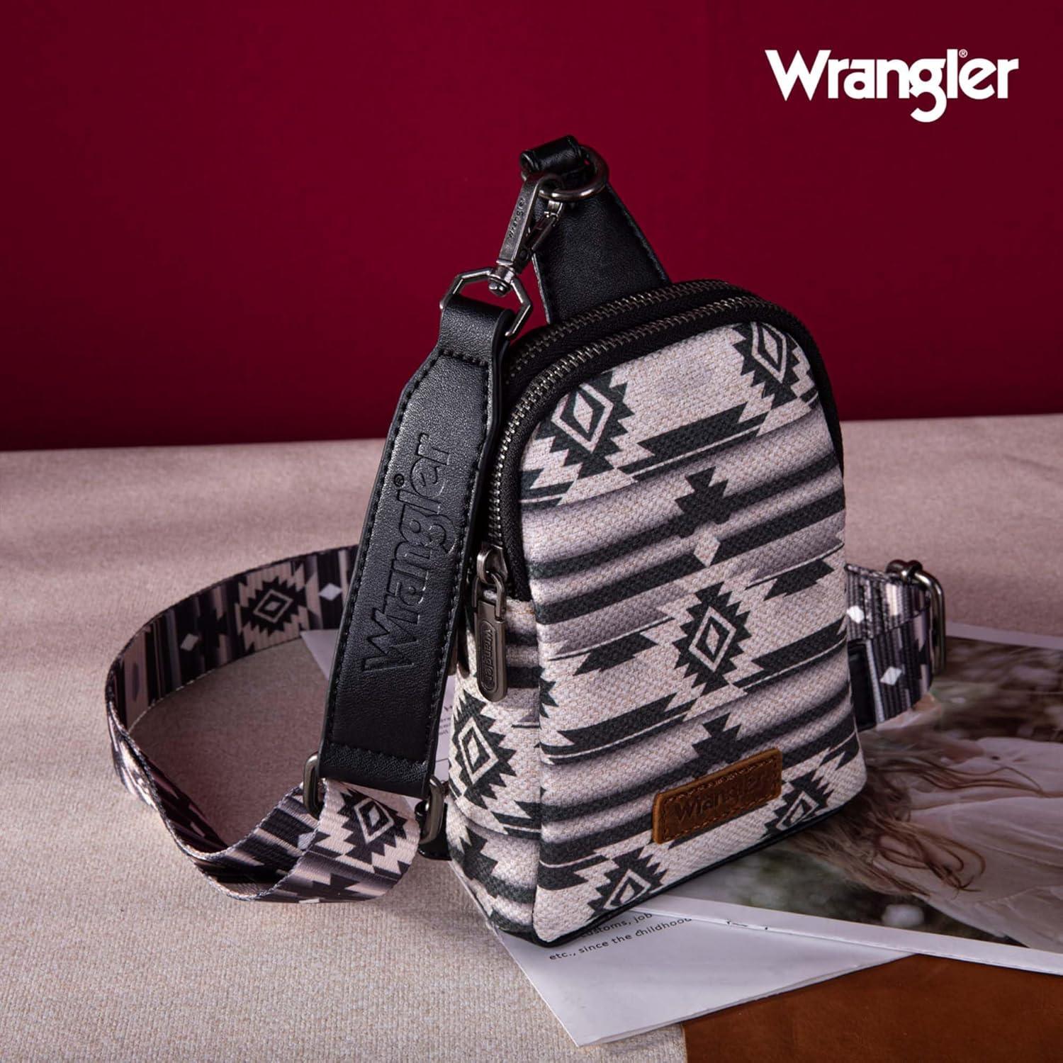 imageWrangler Crossbody Sling Bag for Women Fanny Packs Chest Bags for TravelVintageblack
