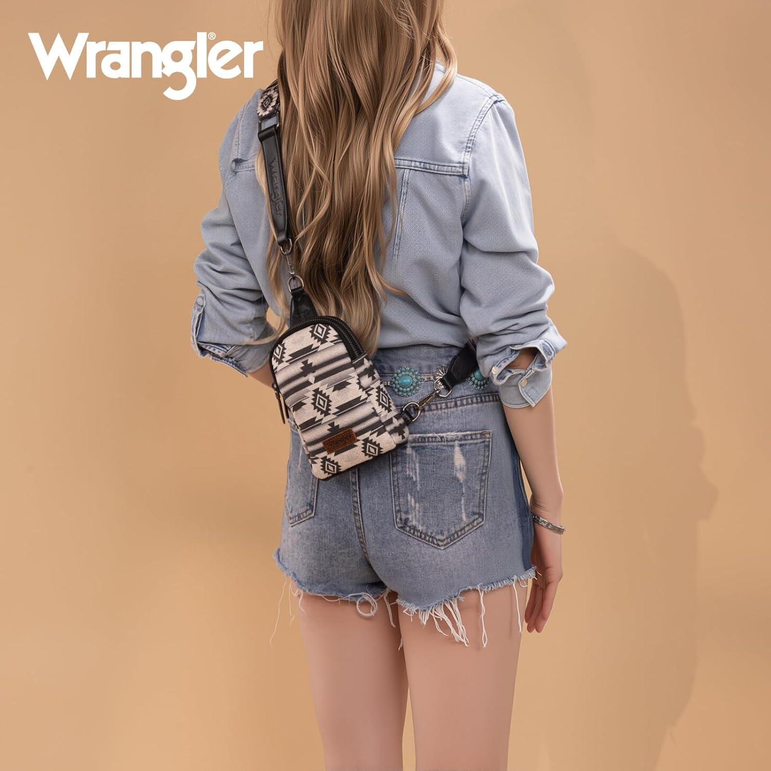 imageWrangler Crossbody Sling Bag for Women Fanny Packs Chest Bags for TravelVintageblack