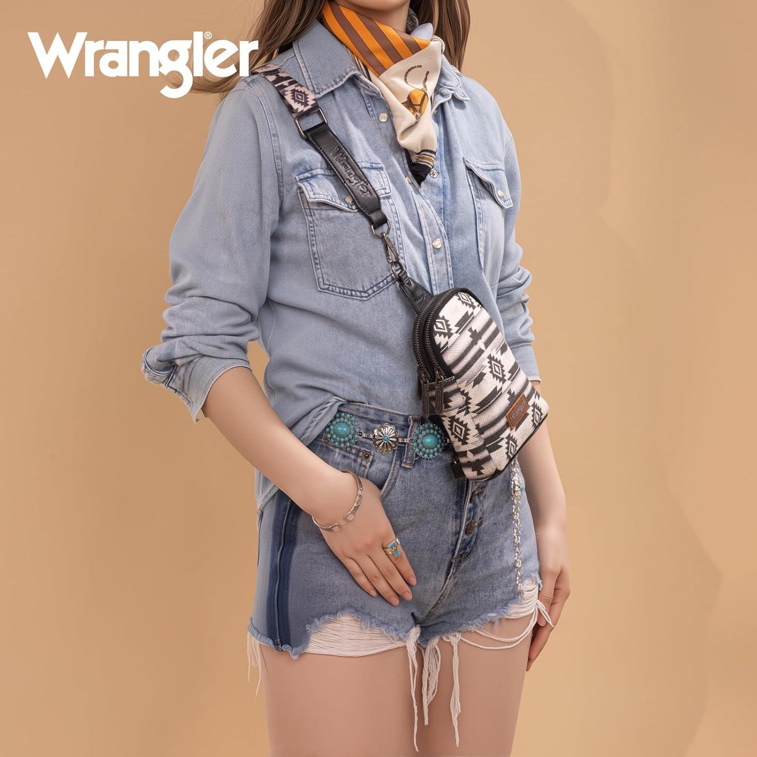 imageWrangler Crossbody Sling Bag for Women Fanny Packs Chest Bags for TravelVintageblack