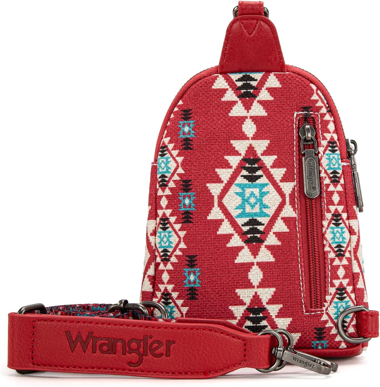 imageWrangler Crossbody Sling Bag for Women Fanny Packs Chest Bags for TravelVintageburgundy