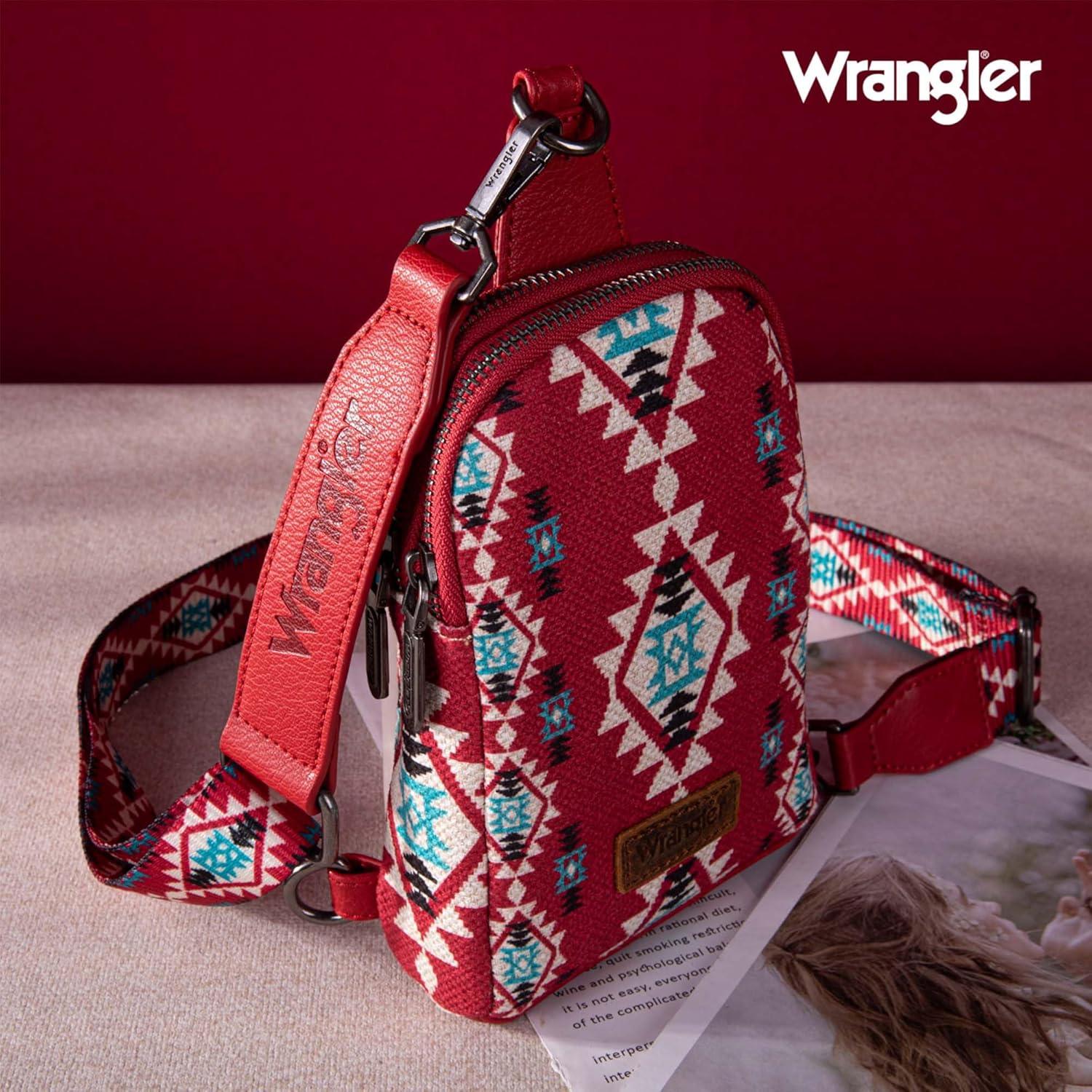 imageWrangler Crossbody Sling Bag for Women Fanny Packs Chest Bags for TravelVintageburgundy