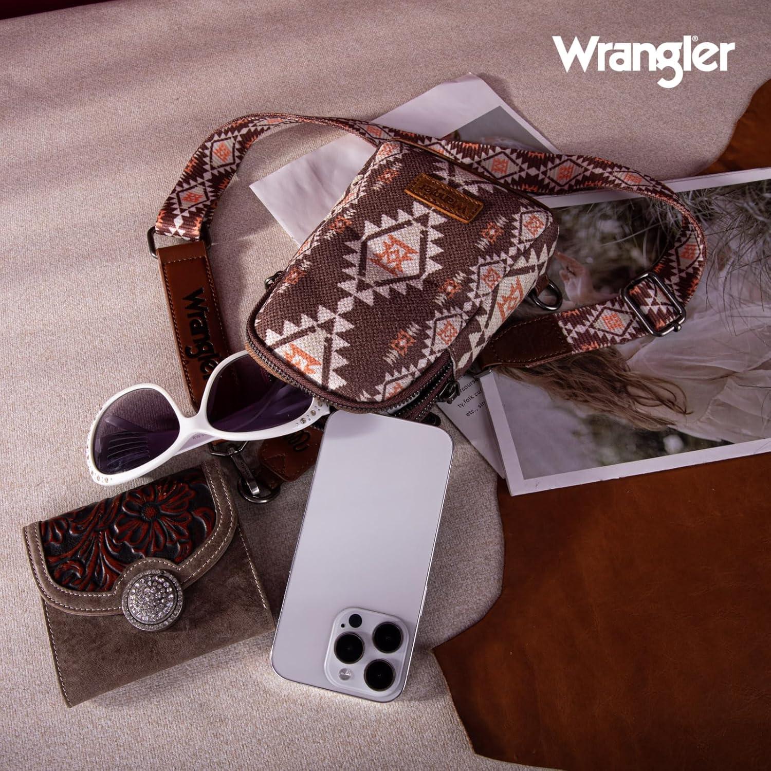 imageWrangler Crossbody Sling Bag for Women Fanny Packs Chest Bags for TravelVintagecoffee