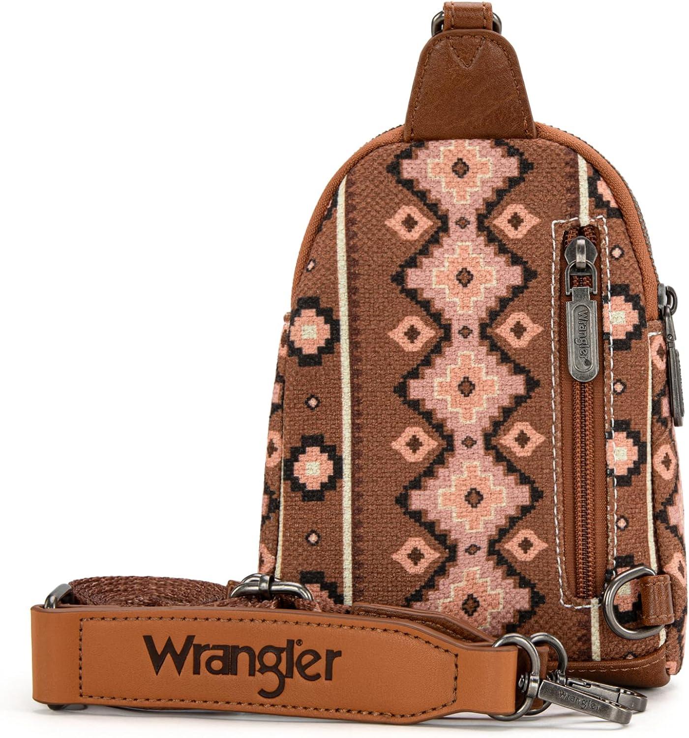 imageWrangler Crossbody Sling Bag for Women Fanny Packs Chest Bags for TravelVintagedark Brown